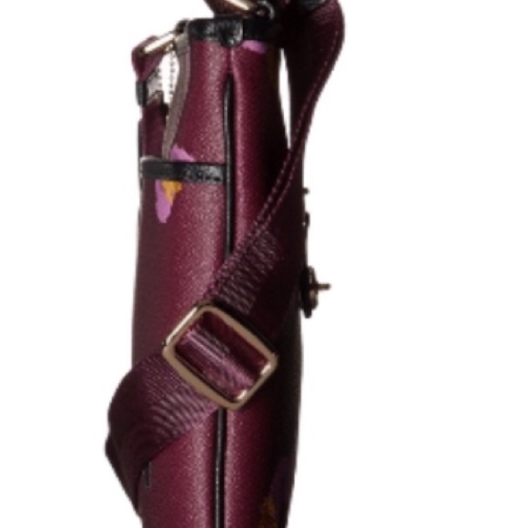 Taylor Crossbody In Floral Print Plum Purple - Picture 4 of 5